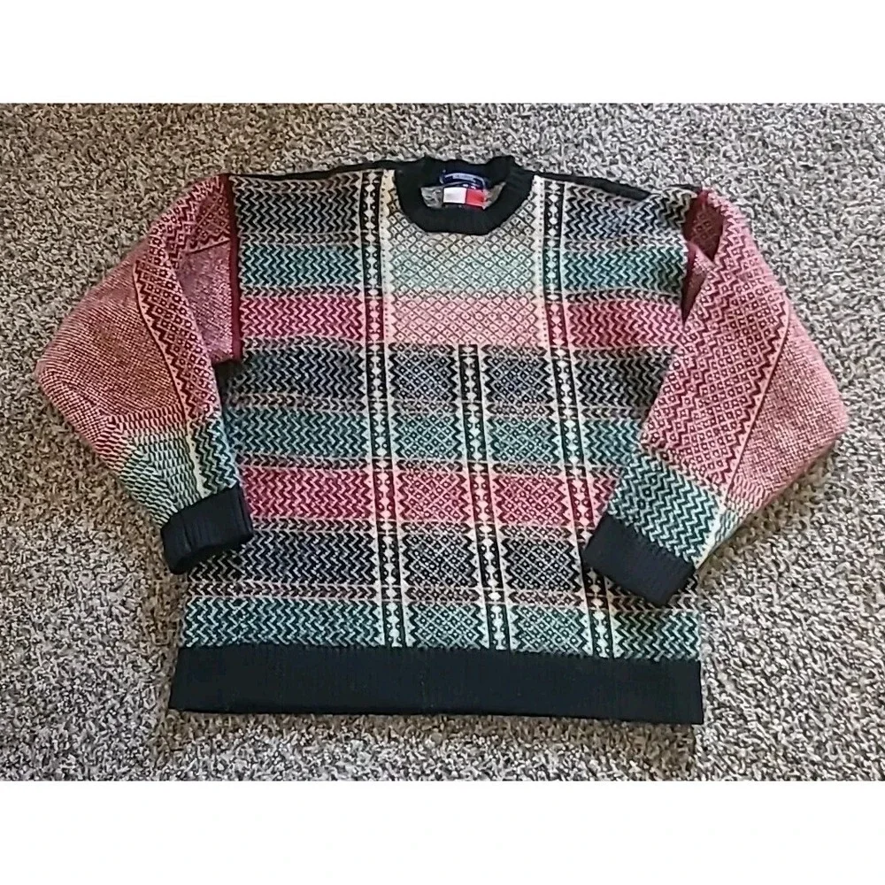 Tommy Hilfiger Sweater Wool Blend Ski Men's Size XL‎